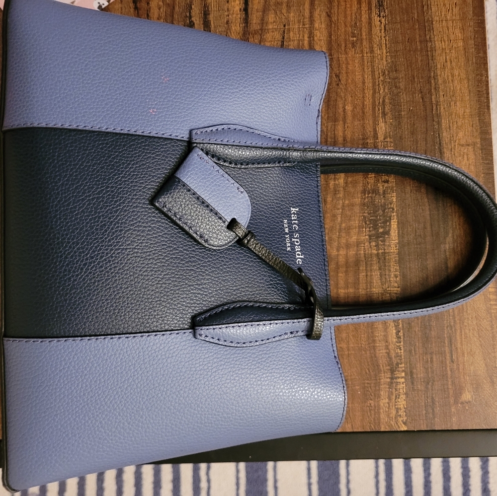 Kate Spade blue two toned handbag and wristlet wal